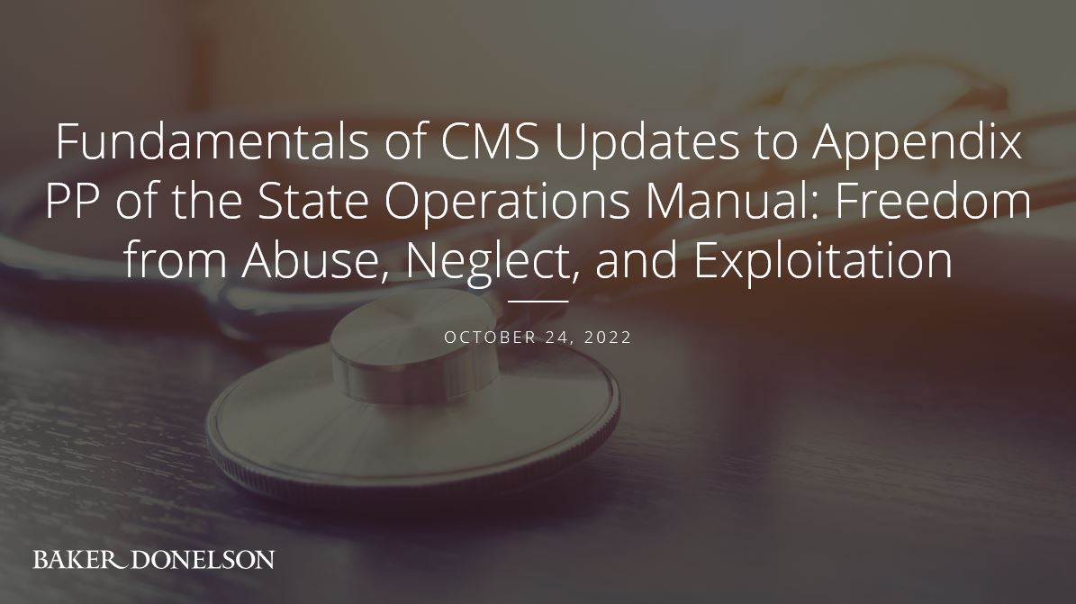 Fundamentals of CMS Updates to Appendix PP of the State Operations