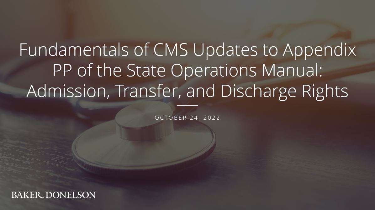 Fundamentals of CMS Updates to Appendix PP of the State Operations