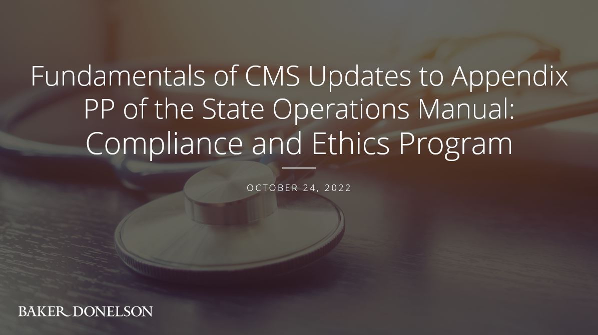 Fundamentals of CMS Updates to Appendix PP of the State Operations