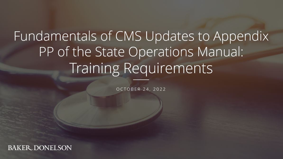 Fundamentals of CMS Updates to Appendix PP of the State Operations