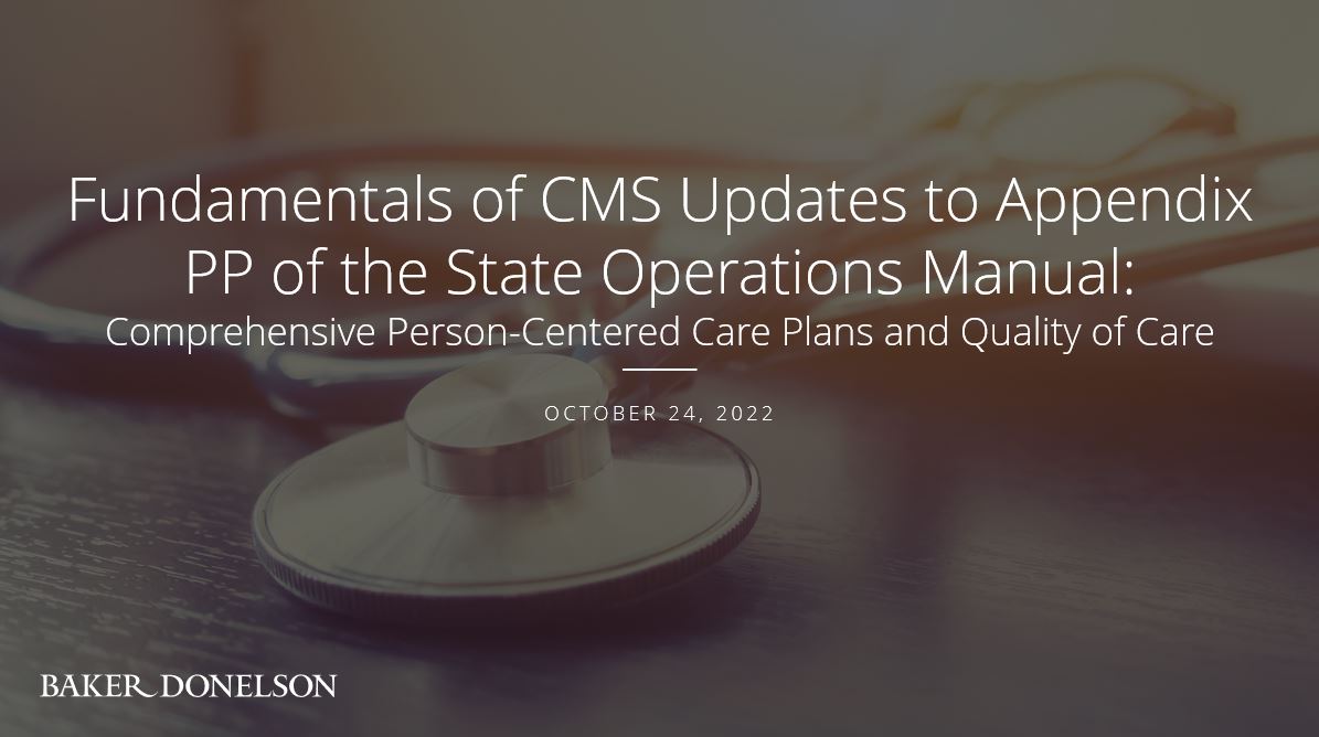 Fundamentals of CMS Updates to Appendix PP of the State Operations