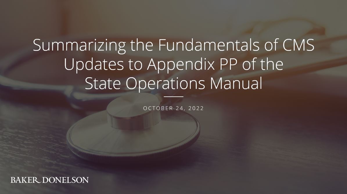 Summarizing the Fundamentals of CMS Updates to Appendix PP of the State