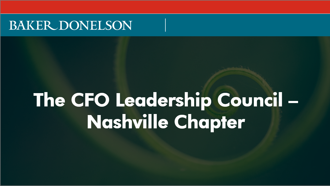 The CFO Leadership Council